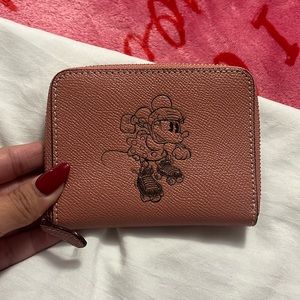 EUC COACH X DISNEY Zip Around Wallet